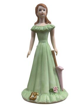 Growing Up Girls Age 15 Figurine By Enesco 1982 Collectible Vintage Ceramic